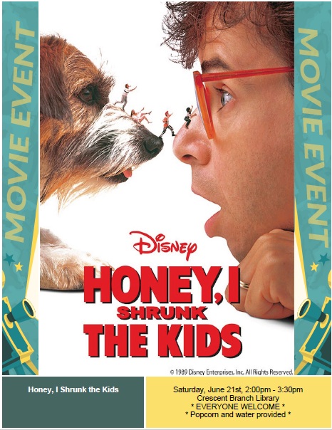 Honey, I Shrunk the Kids Movie Poster. (c)1989 Disney Enterprises, Inc.