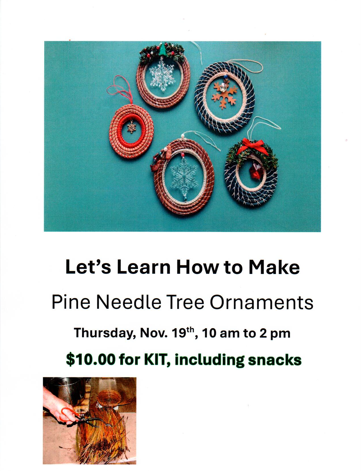 Let's Learn How To Make Pine Tree Ornaments!