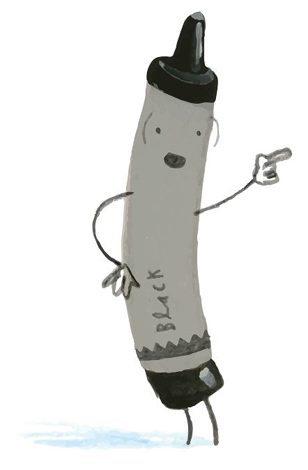 black crayon
