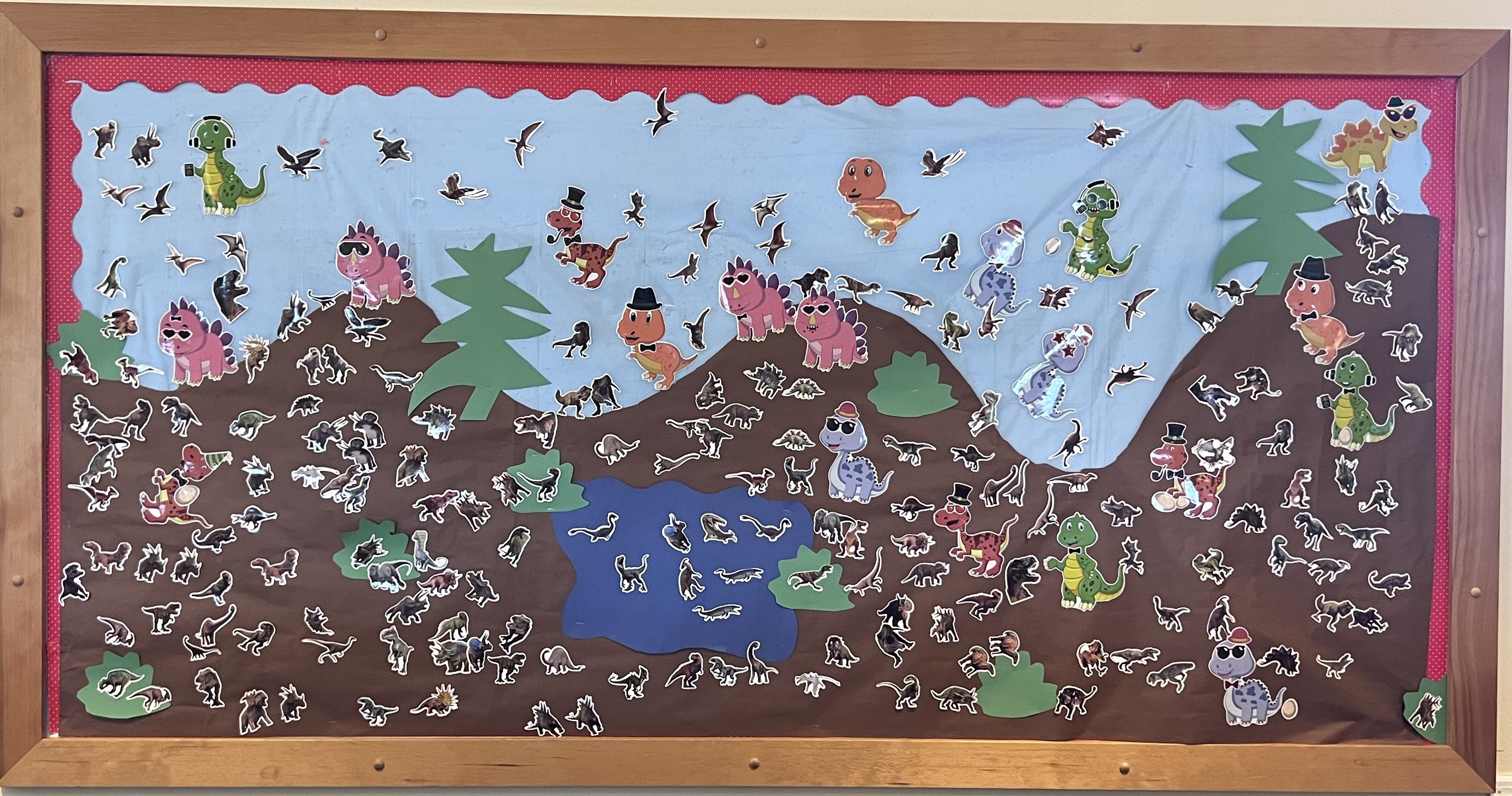 Dinosaur bulletin board