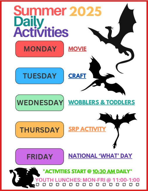 SRP 2025 Daily Activities