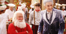 Tim Allen as Santa Claus and Martin Short as Jack Frost in a scene from The Santa Clause 3.