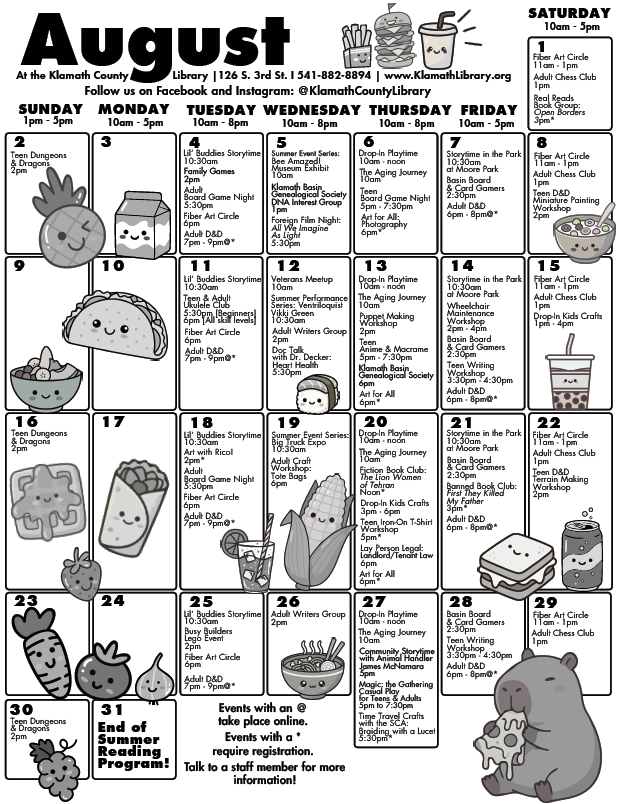 A print version of the August 2026 calendar.