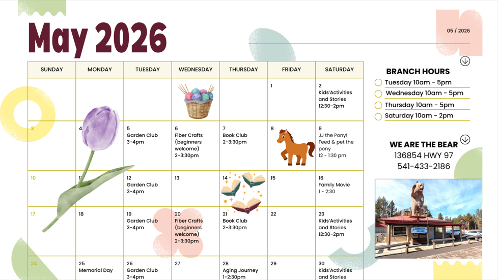 May 2026 Calendar of Events