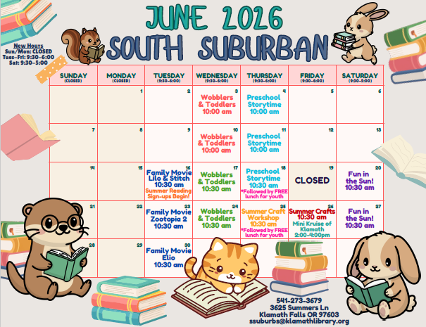 June Calendar of Events